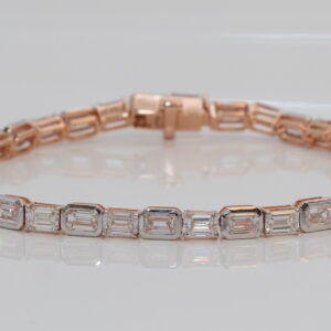 Emerald Cut Diamond Bracelet