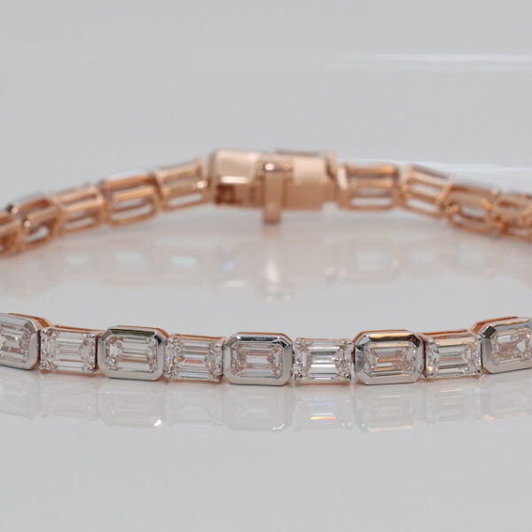 Emerald Cut Diamond Bracelet