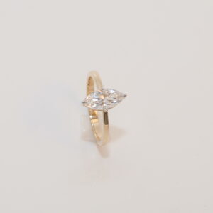 Marquise Solitaire Diamond Ring