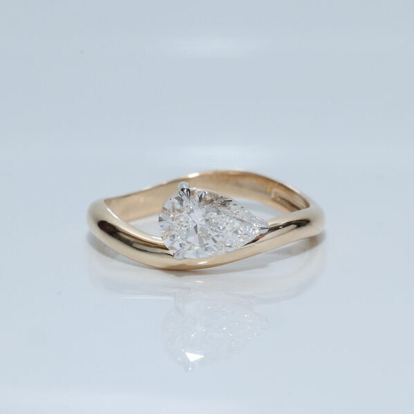 Pear Cut Diamond Ring