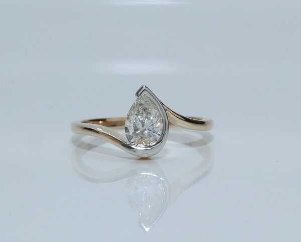 Pear Cut Diamond Ring